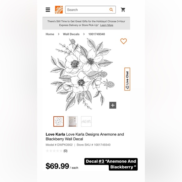 BNIB Love Karla Designs peel and stick wall decals (three sets) - Picture 8 of 9